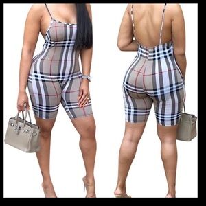 Gray and Black Jumpsuit with Tailored Fit